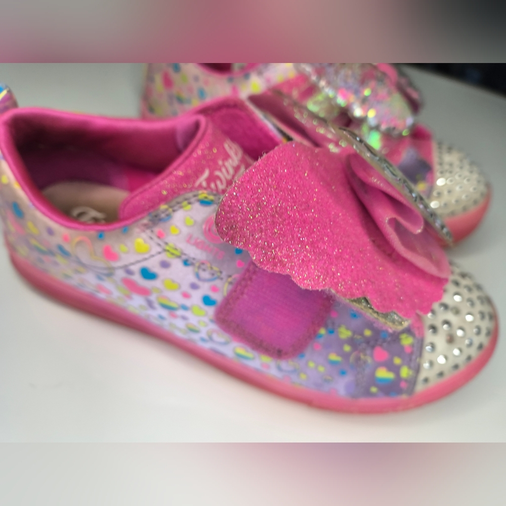 Twinkle Toes Pink Glitter Shoes